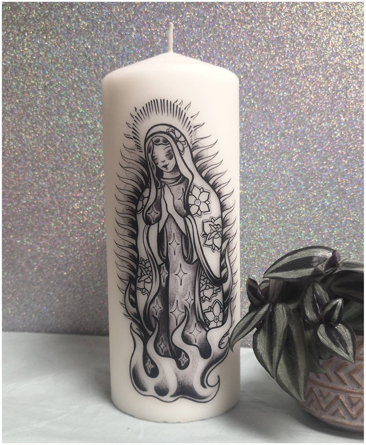 Bougie Décorative Vierge Marie