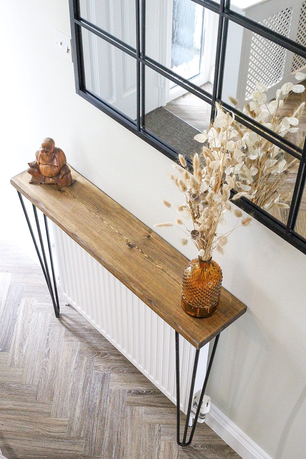 Scaffold board console on sale table