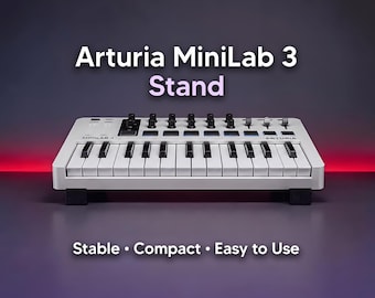 Arturia MiniLab 3 Stand | Minimalist Tilted MIDI Keyboard Stand | Desktop Controller Holder