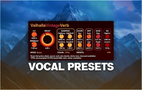 Valhalla VintageVerb | Vocal Presets Pack