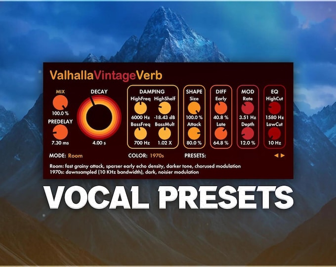 Valhalla VintageVerb | Vocal Presets Pack