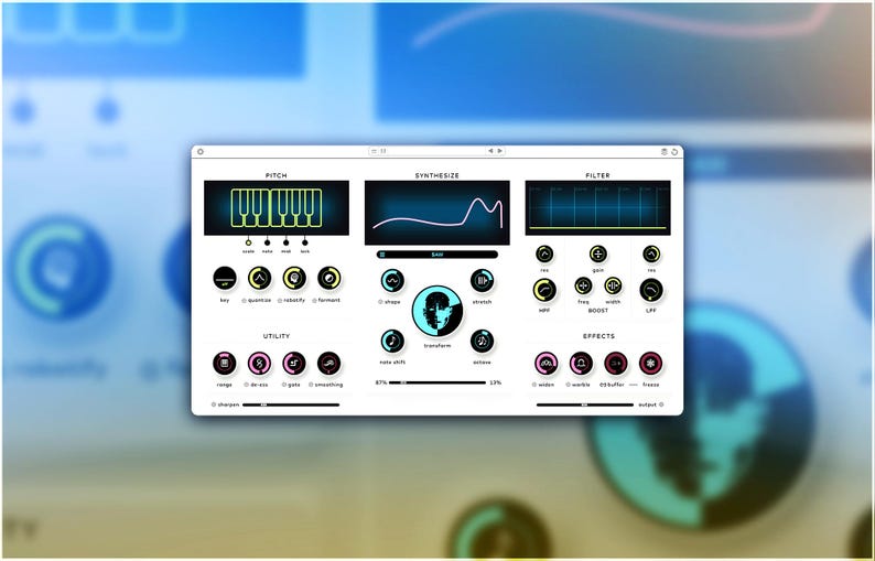 Baby Audio Humanoid is a vocal transformation plugin designed for extreme hard-tuning and radical voice manipulation. It features an FFT-based pitch engine for robotic tuning, a wavetable synth with 64 factory wavetables (plus user import), and a Transform knob to blend tuning and synthesis. Additional tools include filters, warble, widen, and freeze effects, as well as MIDI and automation control for harmonies. Compatible with macOS and Windows, supporting VST, AU, and AAX formats