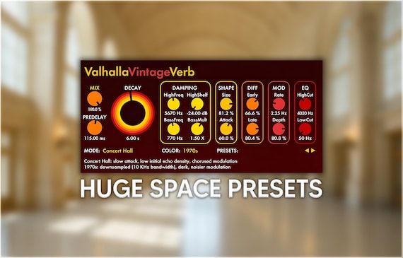 Valhalla VintageVerb | Huge Space Reverb Presets