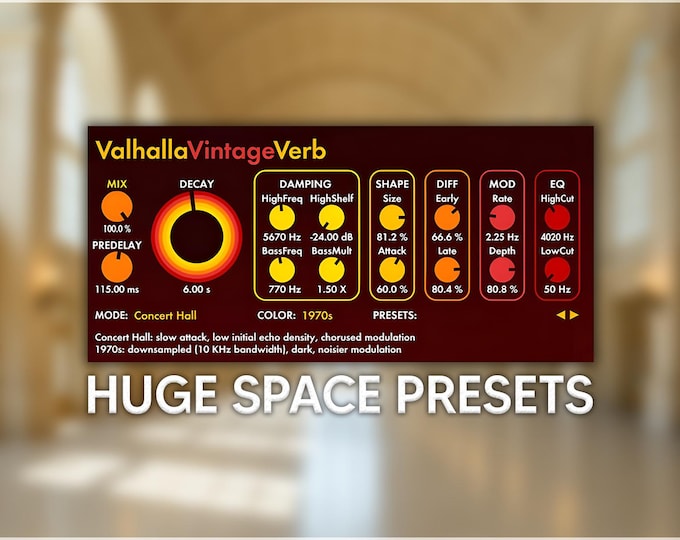 Valhalla VintageVerb | Huge Space Reverb Presets