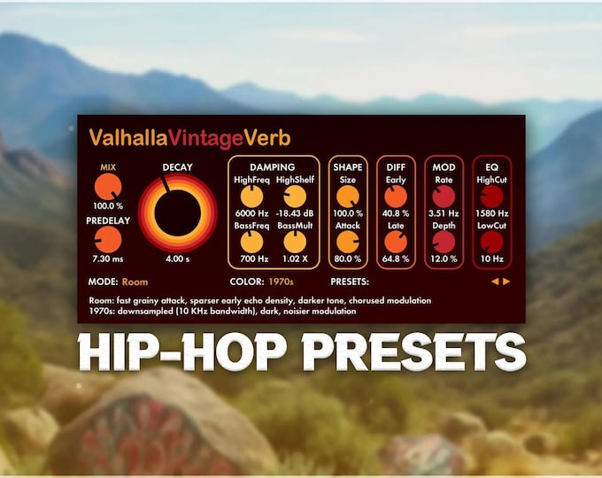 Valhalla VintageVerb | Hip-Hop Preset Pack