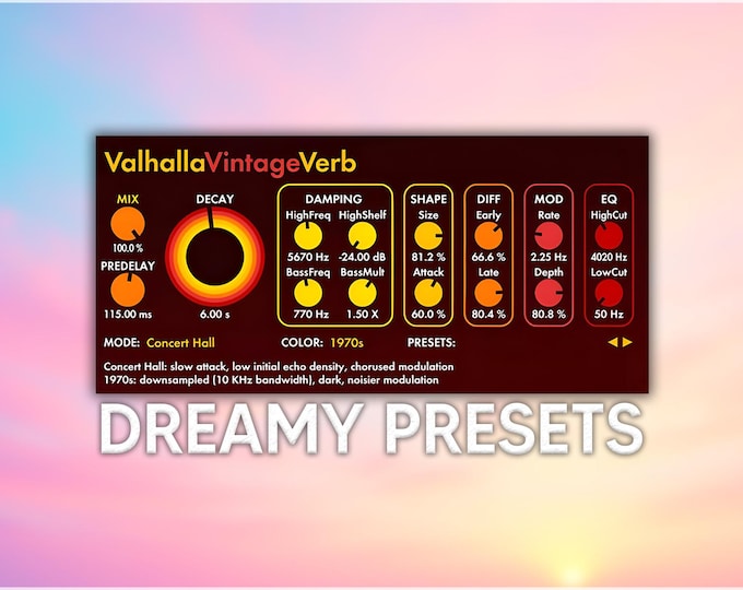 Valhalla VintageVerb | Dreamy Reverb Presets