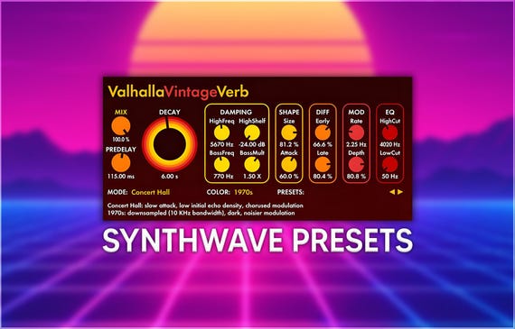 Valhalla VintageVerb | Synthwave Reverb Presets