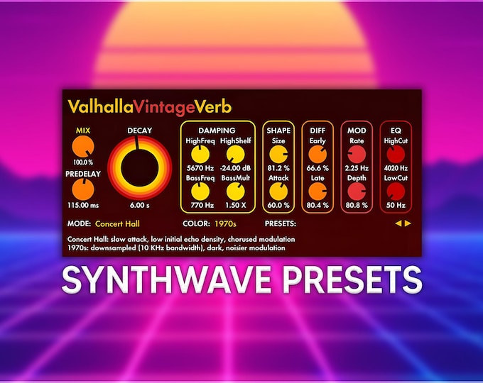Valhalla VintageVerb | Synthwave Reverb Presets