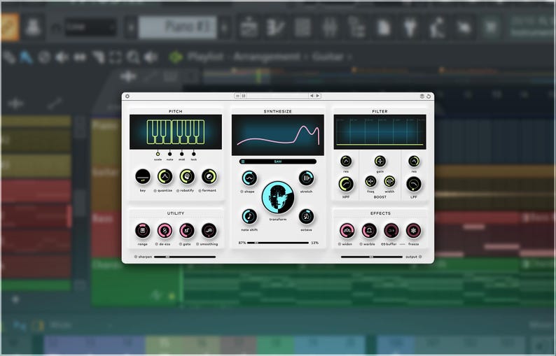 Baby Audio Humanoid is a vocal transformation plugin designed for extreme hard-tuning and radical voice manipulation. It features an FFT-based pitch engine for robotic tuning, a wavetable synth with 64 factory wavetables (plus user import), and a Transform knob to blend tuning and synthesis. Additional tools include filters, warble, widen, and freeze effects, as well as MIDI and automation control for harmonies. Compatible with macOS and Windows, supporting VST, AU, and AAX formats