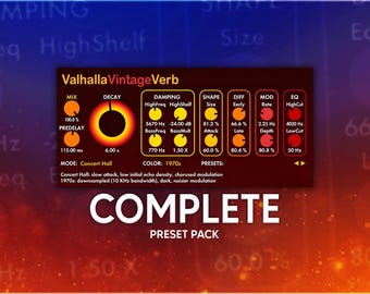Valhalla VintageVerb | Complete Preset Pack