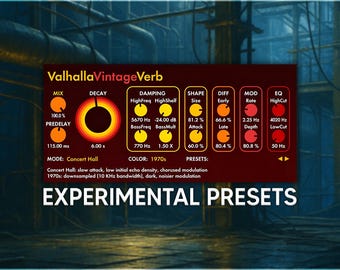 Valhalla VintageVerb | Experimental Reverb Presets