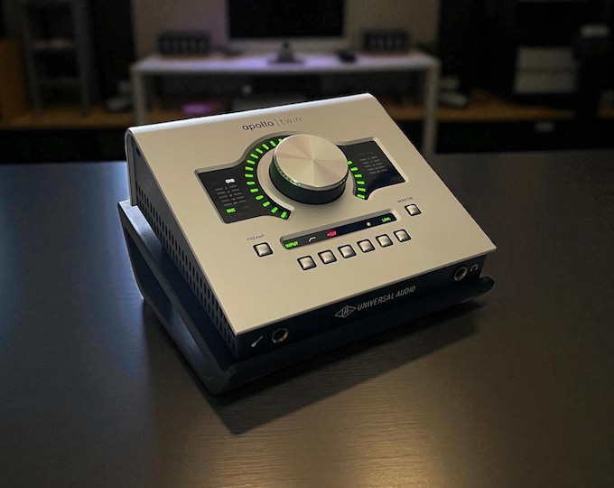 Universal Audio Apollo Twin Stand | Ergonomic Desk Mount for Audio Interface