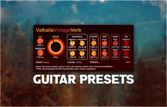 Valhalla VintageVerb | Guitar Presets Pack