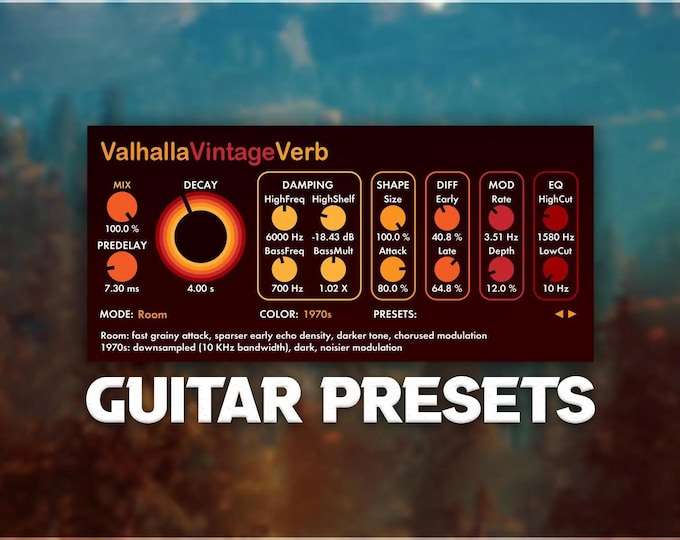 Valhalla VintageVerb | Guitar Presets Pack
