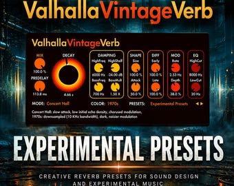 Valhalla VintageVerb | Experimental Reverb Presets