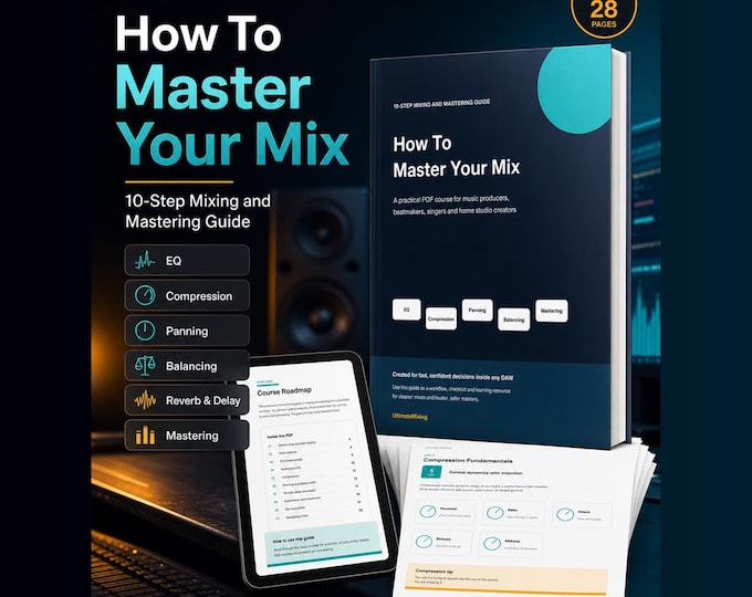 How To Master Your Mix | 10-Step Mixing and Mastering Guide - Producer eBook (PDF)