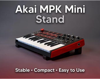 Akai MPK Mini Stand | Compatible With MK1, MK2, MK3 & MK4 | Ergonomic Tilted MIDI Keyboard Holder