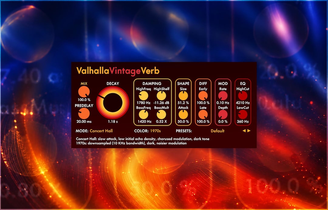 Valhalla Vintageverb | Preset Pack - Etsy