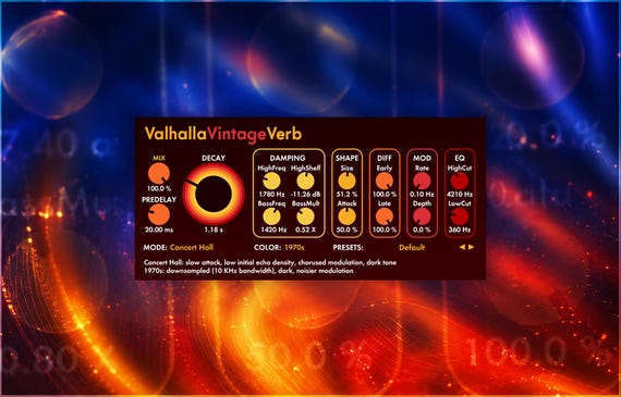 Valhalla Vintageverb | Preset Pack - Etsy
