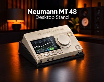 Angled Desk Stand for Neumann MT 48 | Desktop Audio Interface Holder