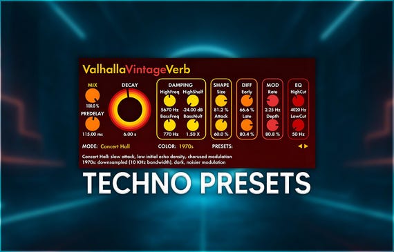 Valhalla VintageVerb | Techno Reverb Presets