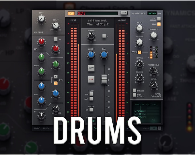 SSL Native Channel Strip 2 | Drums Presets