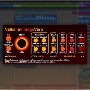 Valhalla VintageVerb is a powerful reverb plugin designed to deliver lush, atmospheric sound inspired by vintage digital hardware from the 1970s and 1980s. With 18 high-quality reverb algorithms including plate, room, hall, chamber, and nonlinear modes, it offers deep control over decay, modulation, tone shaping, and diffusion. Ideal for music production, mixing, and sound design, it enhances vocals, drums, synths, and more. Perfect for achieving retro or modern ambience