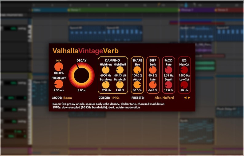 Valhalla VintageVerb is a powerful reverb plugin designed to deliver lush, atmospheric sound inspired by vintage digital hardware from the 1970s and 1980s. With 18 high-quality reverb algorithms including plate, room, hall, chamber, and nonlinear modes, it offers deep control over decay, modulation, tone shaping, and diffusion. Ideal for music production, mixing, and sound design, it enhances vocals, drums, synths, and more. Perfect for achieving retro or modern ambience