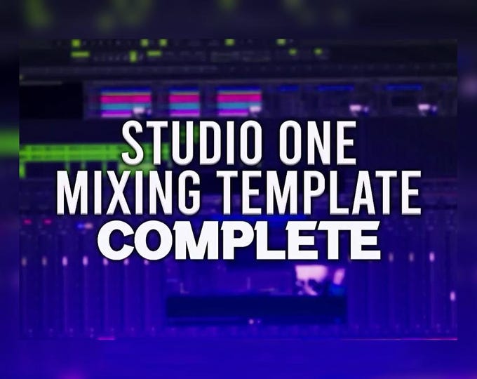 Studio One Pro 7 | Professional Mixing Template