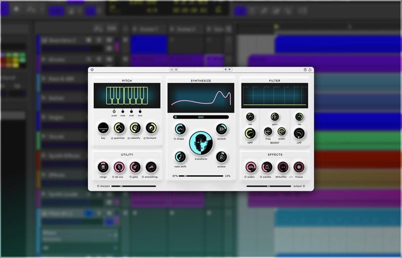 Baby Audio Humanoid is a vocal transformation plugin designed for extreme hard-tuning and radical voice manipulation. It features an FFT-based pitch engine for robotic tuning, a wavetable synth with 64 factory wavetables (plus user import), and a Transform knob to blend tuning and synthesis. Additional tools include filters, warble, widen, and freeze effects, as well as MIDI and automation control for harmonies. Compatible with macOS and Windows, supporting VST, AU, and AAX formats