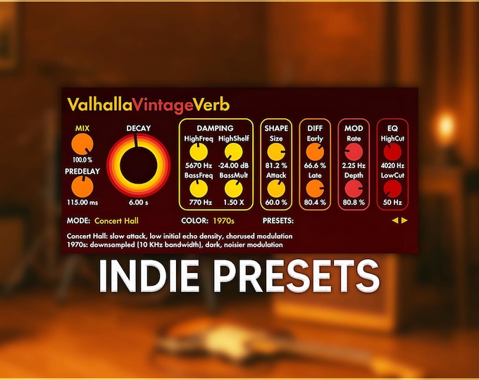 Valhalla VintageVerb | Indie Reverb Presets