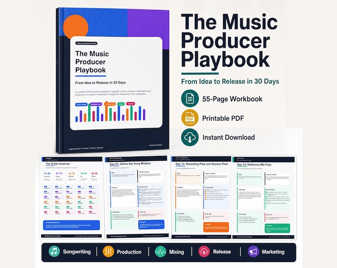 The 30-Day Music Producer Playbook (PDF Download)