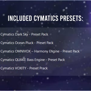 Cymatics is a leading sound design company known for creating high quality VST plugins sample packs preset libraries and production tools tailored for modern music genres like EDM hip hop trap pop and electronic Featuring innovative instruments effects vocal engines bass tools and creative sound shaping solutions Cymatics products provide polished mix-ready sounds inspiration and professional production quality trusted by producers beatmakers and sound designers worldwide