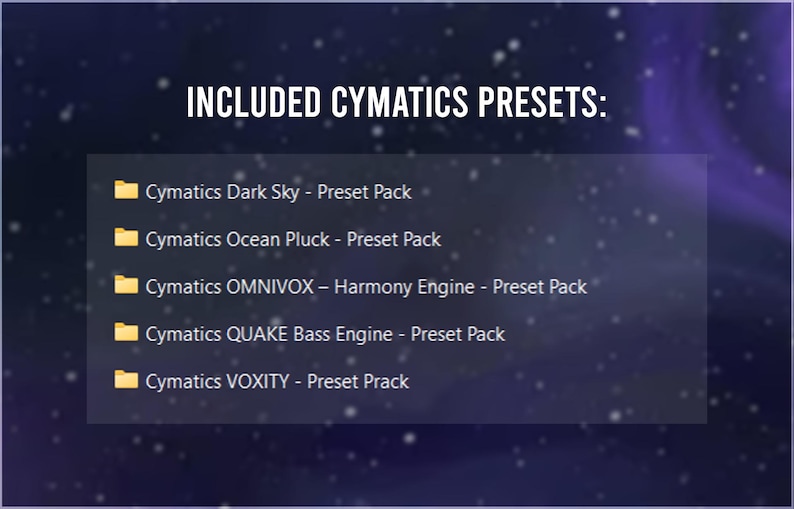 Cymatics is a leading sound design company known for creating high quality VST plugins sample packs preset libraries and production tools tailored for modern music genres like EDM hip hop trap pop and electronic Featuring innovative instruments effects vocal engines bass tools and creative sound shaping solutions Cymatics products provide polished mix-ready sounds inspiration and professional production quality trusted by producers beatmakers and sound designers worldwide
