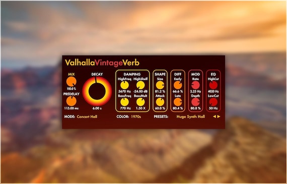 Valhalla VintageVerb | Preset Pack