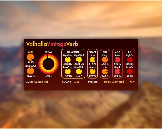 Valhalla VintageVerb | Cinematic Preset Pack