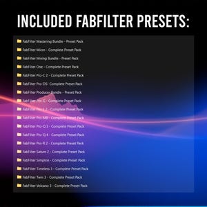 FabFilter is a highly respected audio software company known for creating professional VST plugins focused on clean transparent processing innovative interfaces and advanced sound design Featuring industry leading tools for EQ compression limiting reverb delay distortion filters and multiband dynamics FabFilter plugins deliver precision flexibility and pristine audio quality trusted by producers mixing engineers and mastering specialists across all genres for modern high end music production