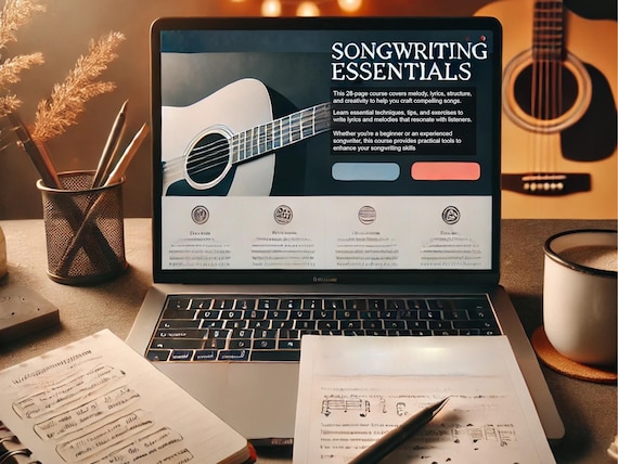 Songwriting Essentials PDF | Complete Beginner’s Guide to Writing Songs | Learn Lyrics, Melody & Structures
