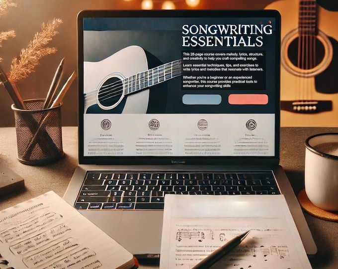 Songwriting Essentials PDF | Complete Beginner’s Guide to Writing Songs | Learn Lyrics, Melody & Structures