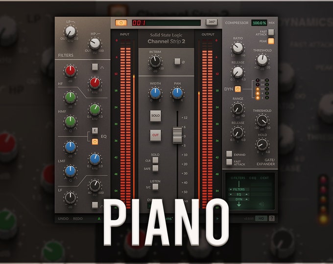 SSL Native Channel Strip 2 | Piano Presets
