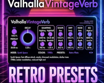 Valhalla VintageVerb | Retro Reverb Presets