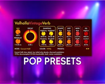 Valhalla VintageVerb | Pop Reverb Presets