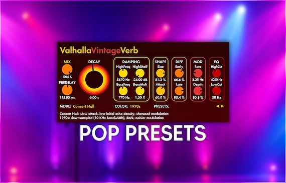 Valhalla VintageVerb | Pop Reverb Presets