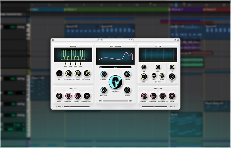 Baby Audio Humanoid is a vocal transformation plugin designed for extreme hard-tuning and radical voice manipulation. It features an FFT-based pitch engine for robotic tuning, a wavetable synth with 64 factory wavetables (plus user import), and a Transform knob to blend tuning and synthesis. Additional tools include filters, warble, widen, and freeze effects, as well as MIDI and automation control for harmonies. Compatible with macOS and Windows, supporting VST, AU, and AAX formats