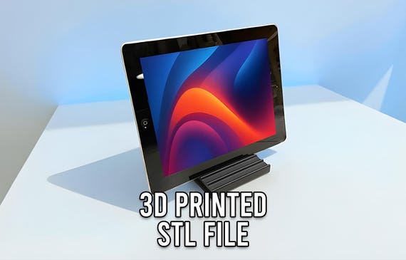 Tablet Stand STL File | 3D Print Mount for iPad, Samsung, Microsoft Tablets
