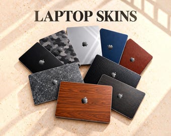 Premium Precision-Cut Laptop Skin Set | Top & Bottom - Compatible with Apple MacBook Pro 13”, 14”, 16”