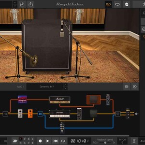 AmpliTube 5 is a comprehensive guitar and bass tone studio that emulates legendary amps, cabinets, stompboxes, and rack effects with stunning realism. Featuring an intuitive signal chain, advanced cabinet miking, and a massive gear collection, it’s ideal for crafting tones from clean and ambient to heavy and aggressive. Perfect for guitarists, producers, and tone enthusiasts, AmpliTube 5 delivers professional-quality sound and flexibility for recording, practicing, or live performance