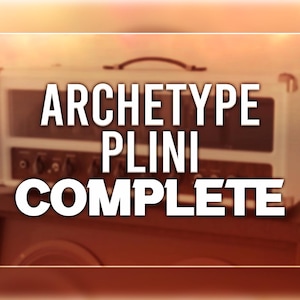 May include: A white guitar amplifier with the text "Archetype Plini Complete" on the front.