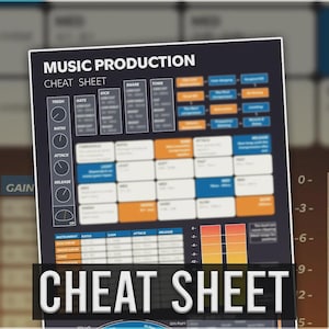 Mixing/Mastering Cheat Sheet - PDF is an essential guide covering EQ, compression, reverb, and leveling tips for a polished mix. Featuring frequency charts, dynamic range guidelines, and mastering essentials, this PDF helps producers achieve clarity, balance, and professional-quality sound efficiently