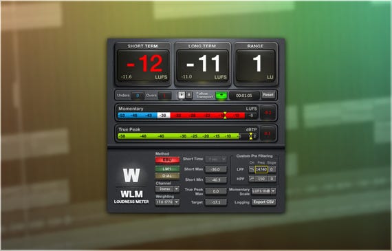 Waves WLM Loudness Meter | Preset Pack